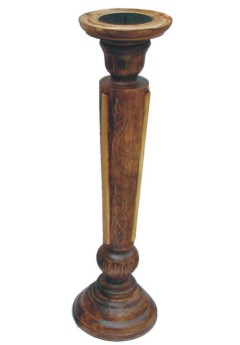 Wooden Candle and Incense Stand